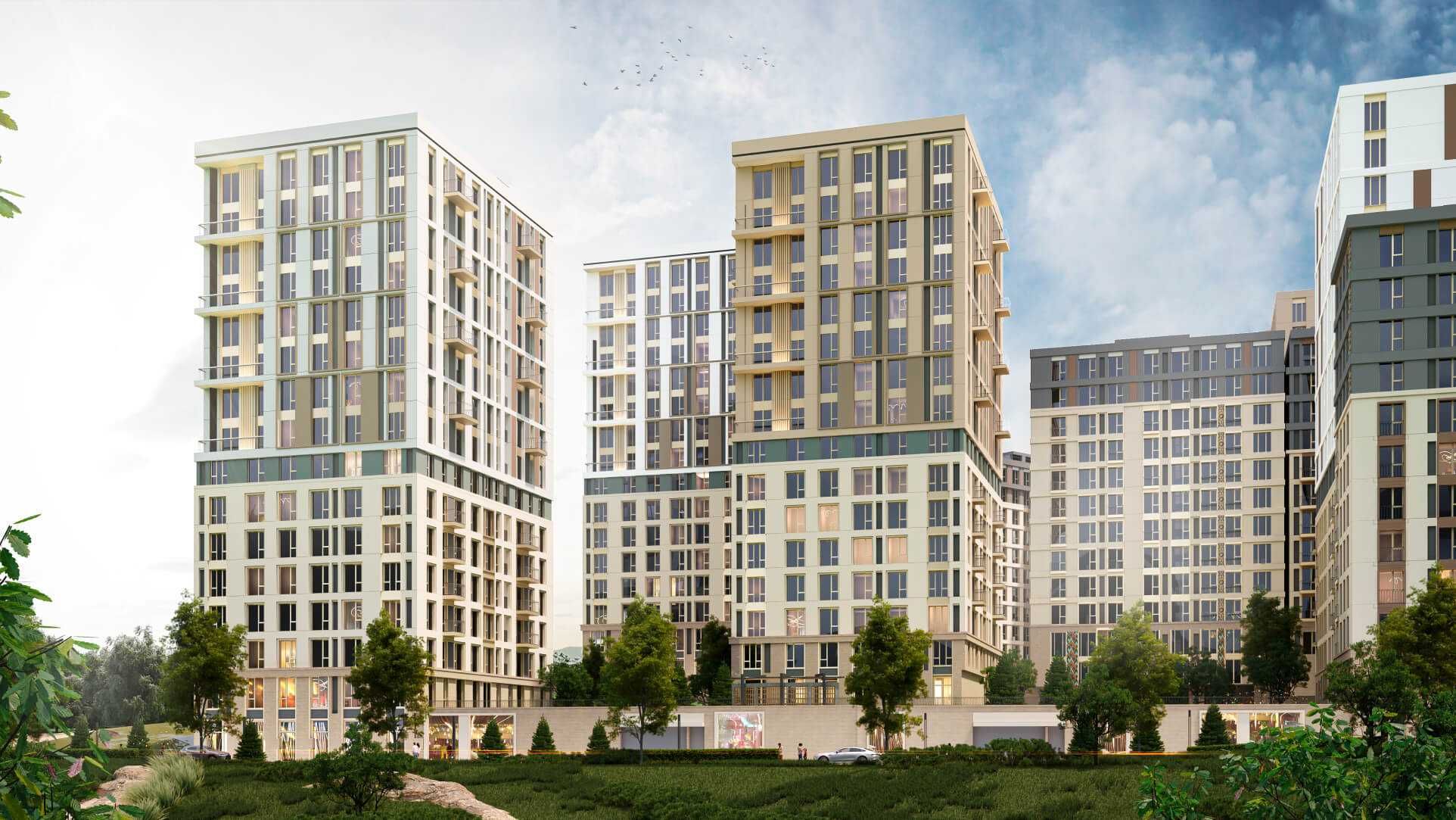 2-xonali xonadonlar | 2-комнатные квартиры ЖК Harizma - Golden House