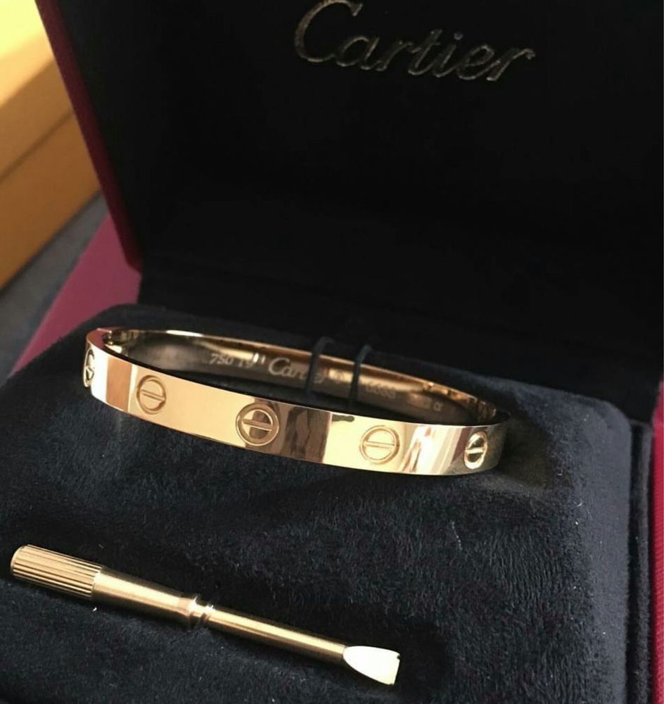 Браслет Cartier покрытая золотом