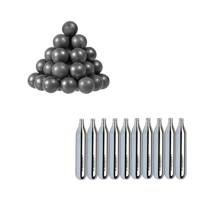 Set 500 bile de cauciuc T4E cal .43 + 10CO2