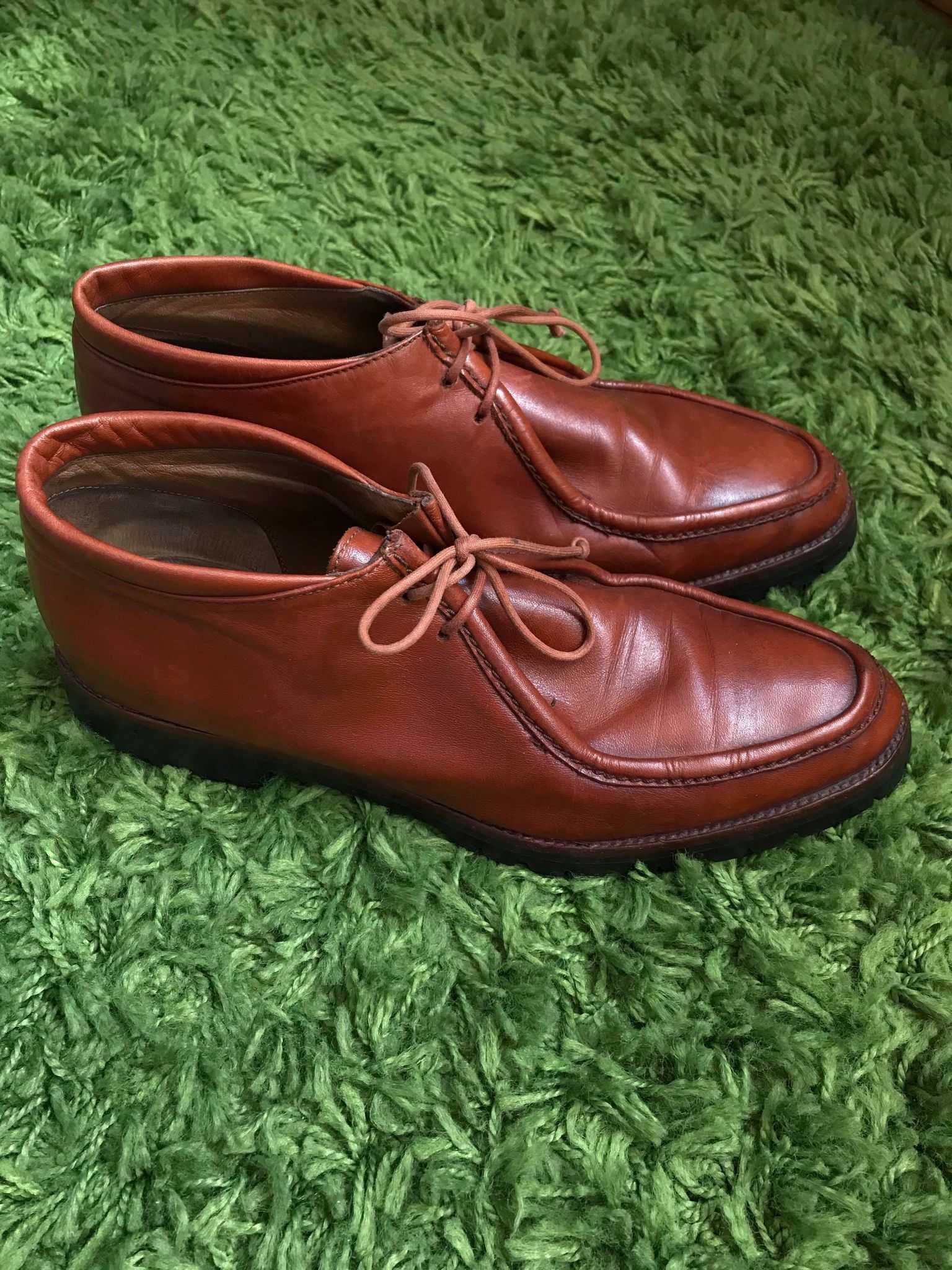 Pantofi maro din piele naturală vintage