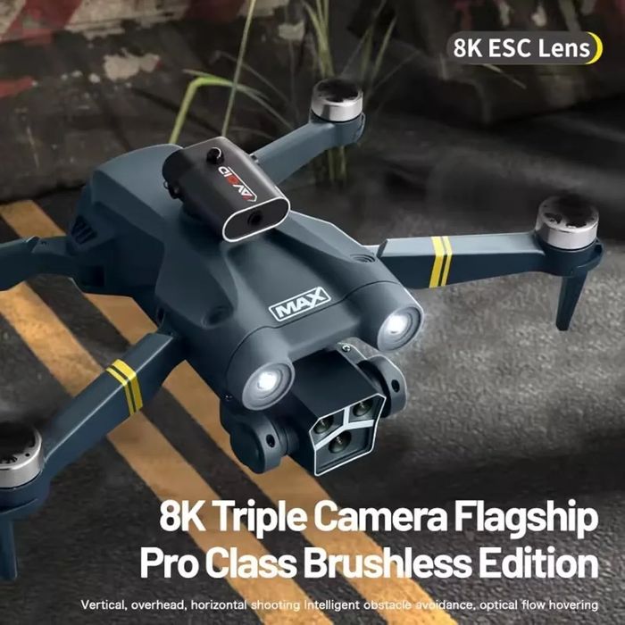 Сгъваем дрон M3 max KLG тройна камера HD, Широкоъгълна 120• - 20%