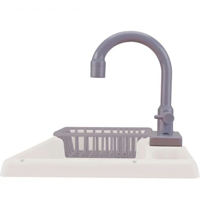 Детска мивка с течаща вода, прибори, 36×11×24.5 см, 3+ години