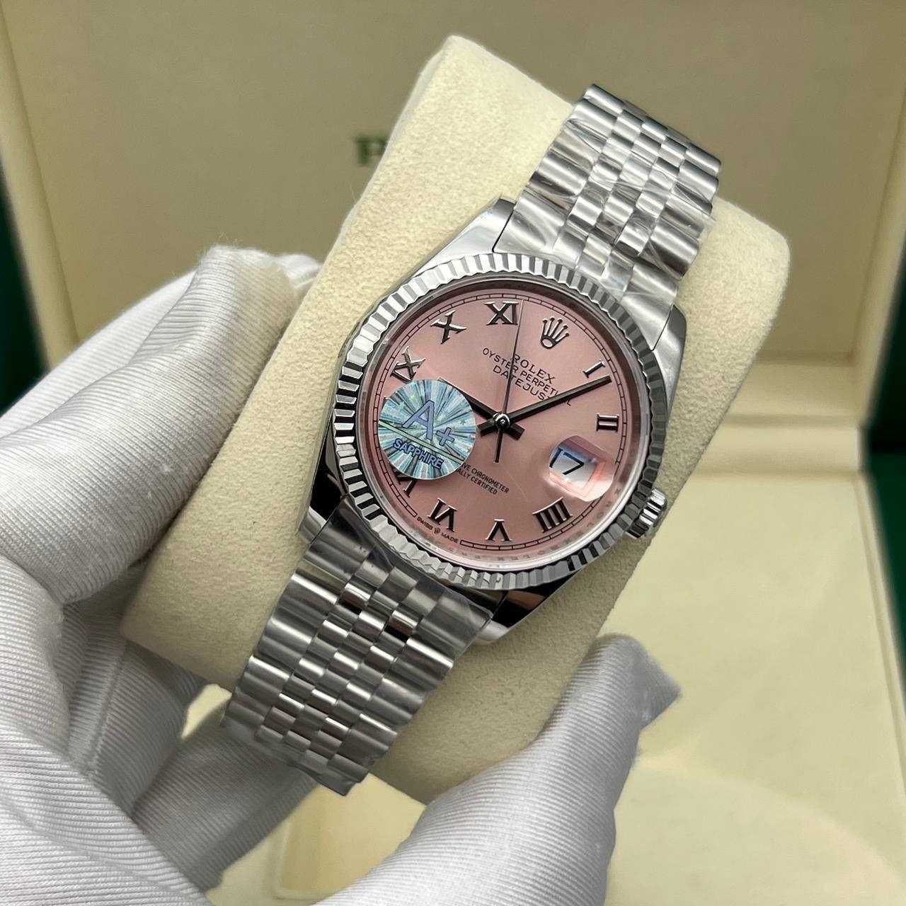 rolex datejust 36mm pink dial