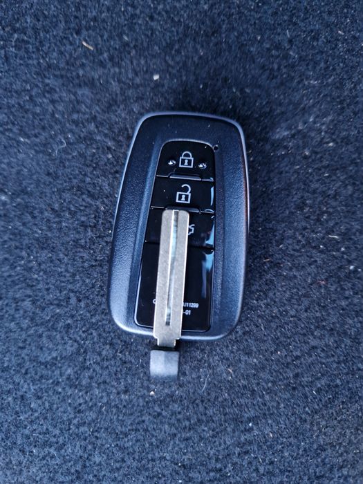 Carcasa cheie cartela Toyota Corolla husa silicon negru transparent