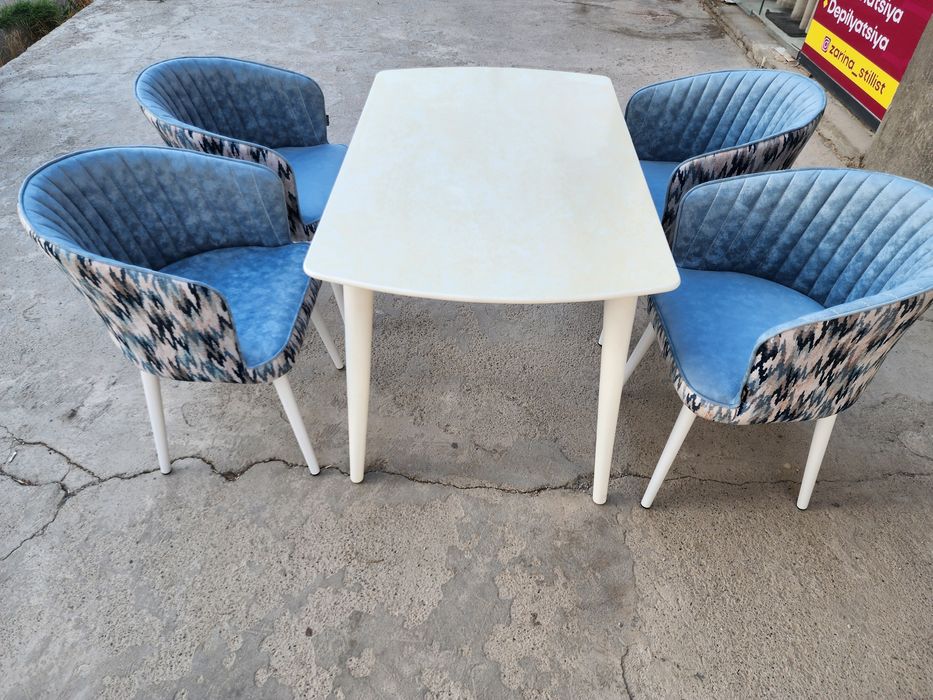 Стол и стул Медуза Stol stul meduza 4 va 6kishilik