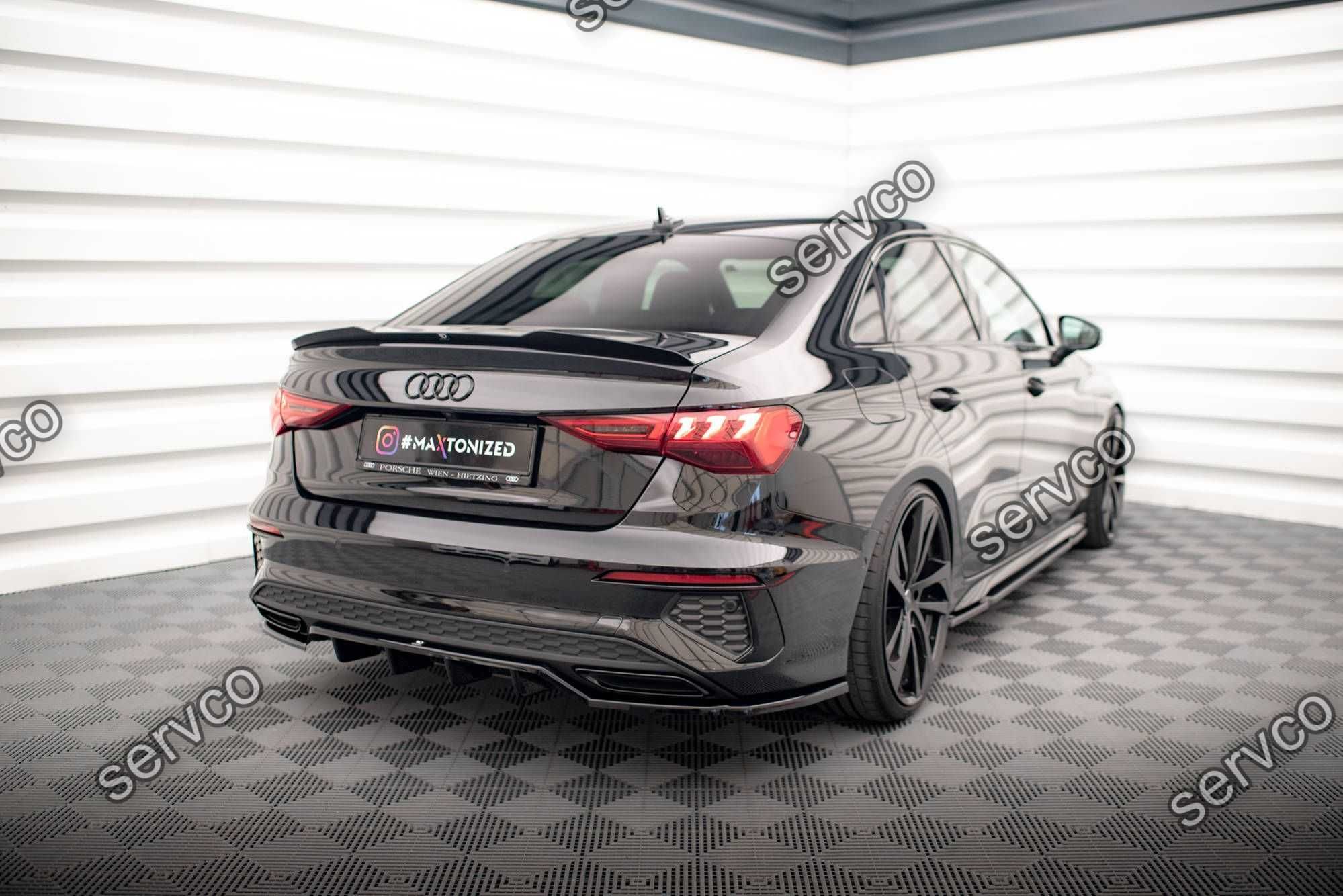 Prelungie bara spate Audi A3 SLine Sedan 8Y 2020- v23 - Maxton Design