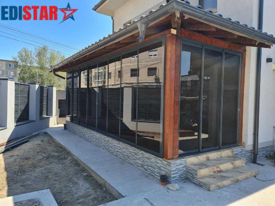 EDISTAR Sistem închidere balcon/terasa geamuri glisante termopan ICS