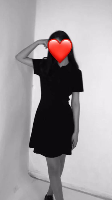 Платье черное базовый