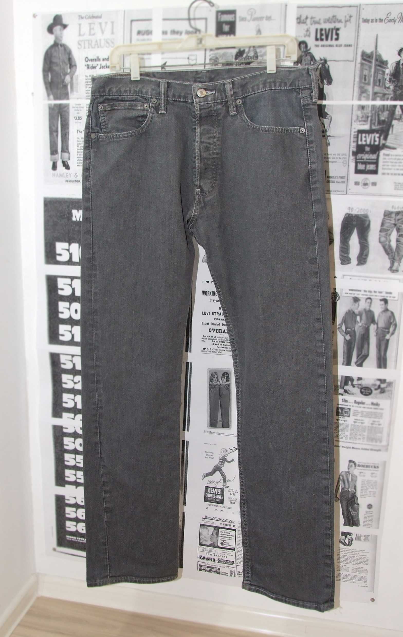 Levi's 501 Shrink to fit Gri W33L34