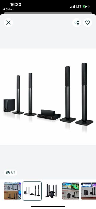 Домашний кинотеатр LG LHD457 . Для телевизоы.