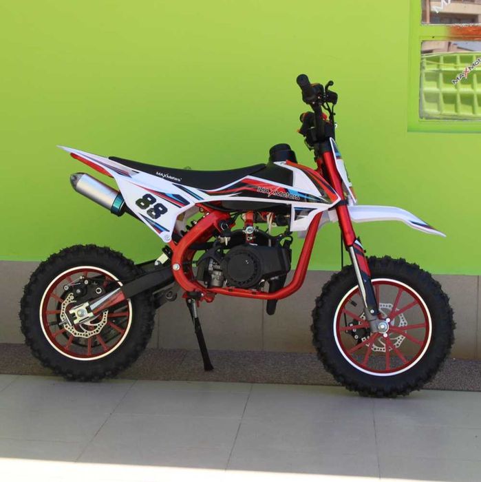 Детски Кросов Мотор 50сс кубика MaxMotors RED с електрически стартер