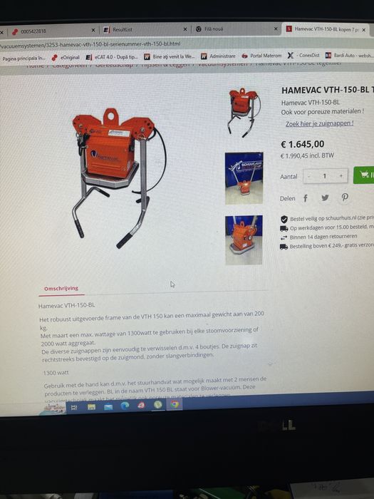 Dispozitiv /ventuză cu vacuum