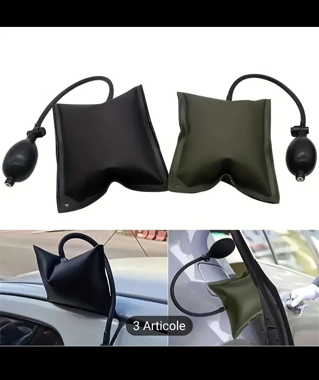 1 instrument de reparare auto, airbag gonflabil reglabil, pompă de aer