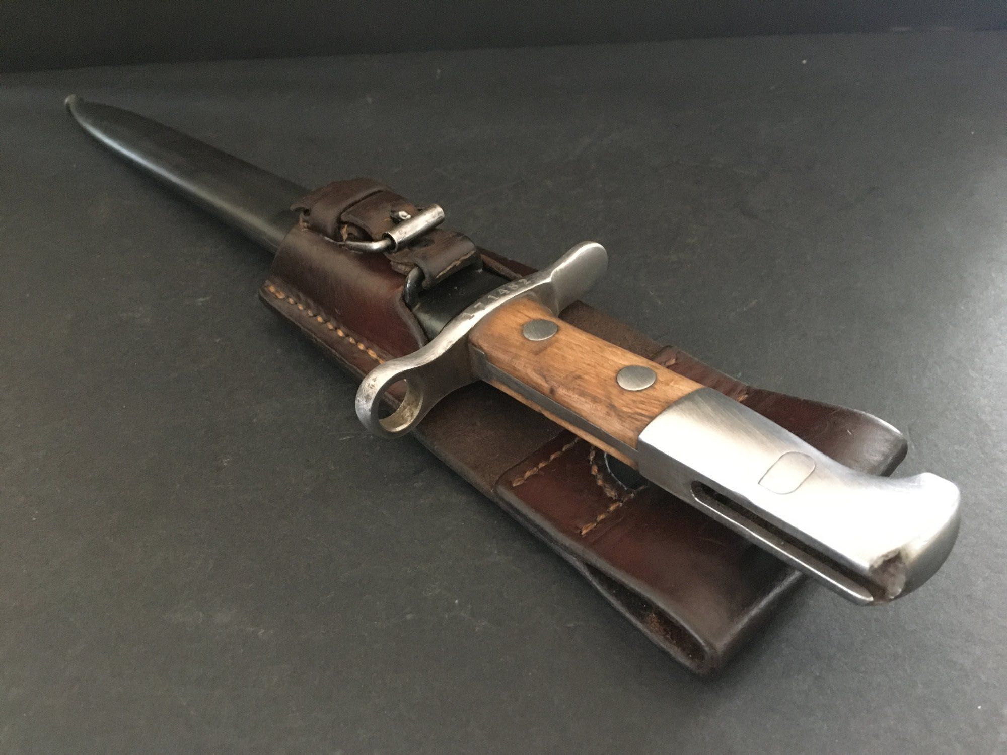 Baioneta elvețiană rară, Primul Război Mondial