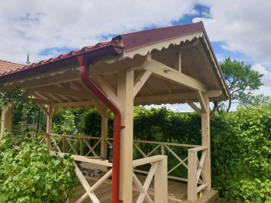 Foisoare, Terase, Case si Cabane stil A-Frame din structura de lemn