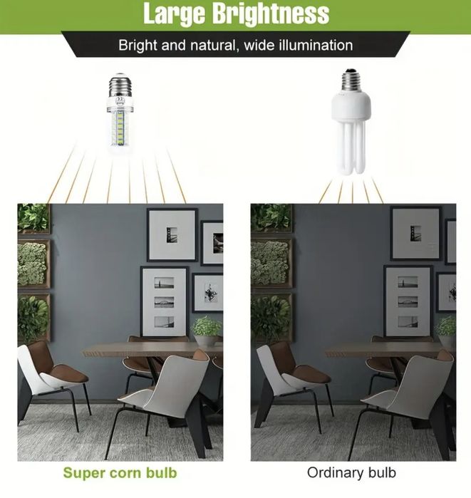 Лед крушка, лампа GU10, 72 диода, топло бяло