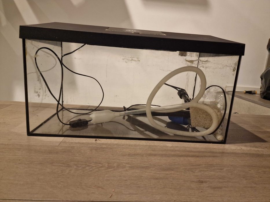 Acvariu Aquael Leddy 60 - 54l cu încălzitor, filtru, pompa curățare