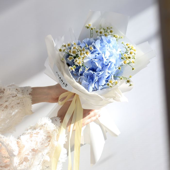 Букет, гортензия ромашки, букеты цветы доставка в Астане