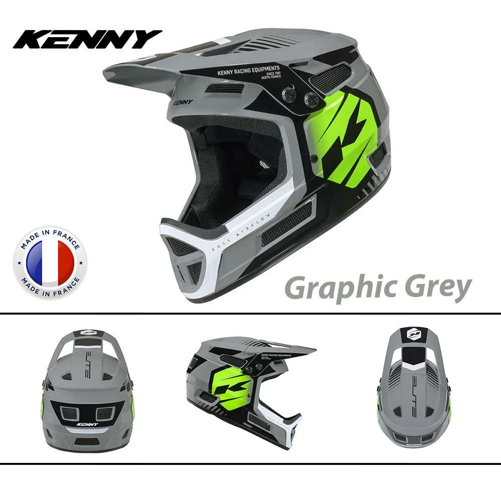 Кросова каска KENNY ELITE 2026 Full Face, EN Сертифицирана, ФРАНЦИЯ