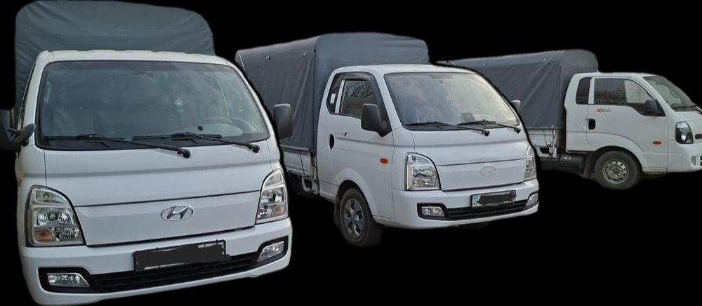 Доставка грузоперевозки открытый борт Бонго Портер Газель