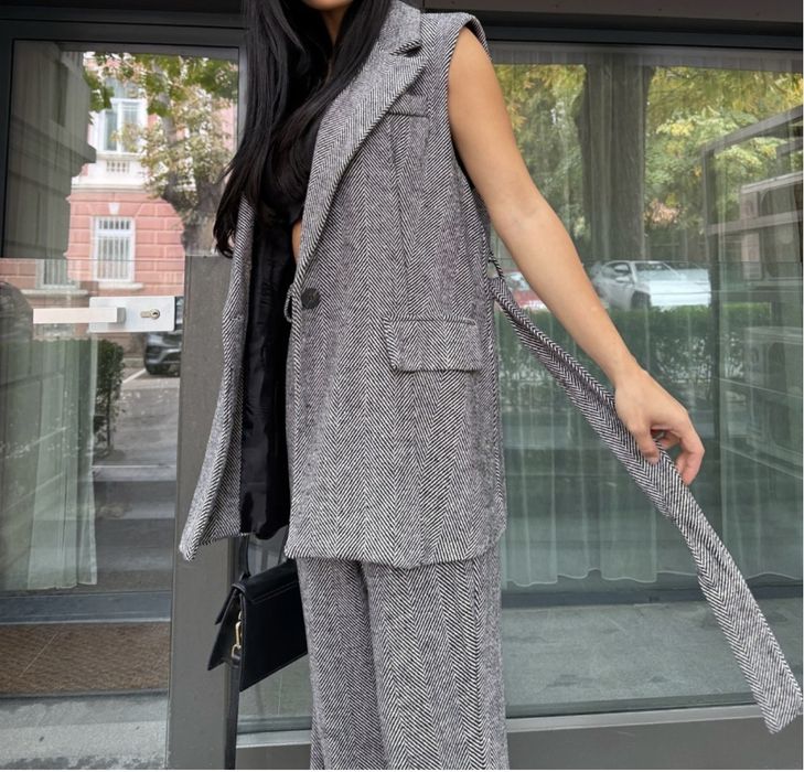 Елек вълна Temptation сив и бежов