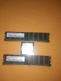 Procesor i3-7100 si 2 placute ram 512 mb ddr 1