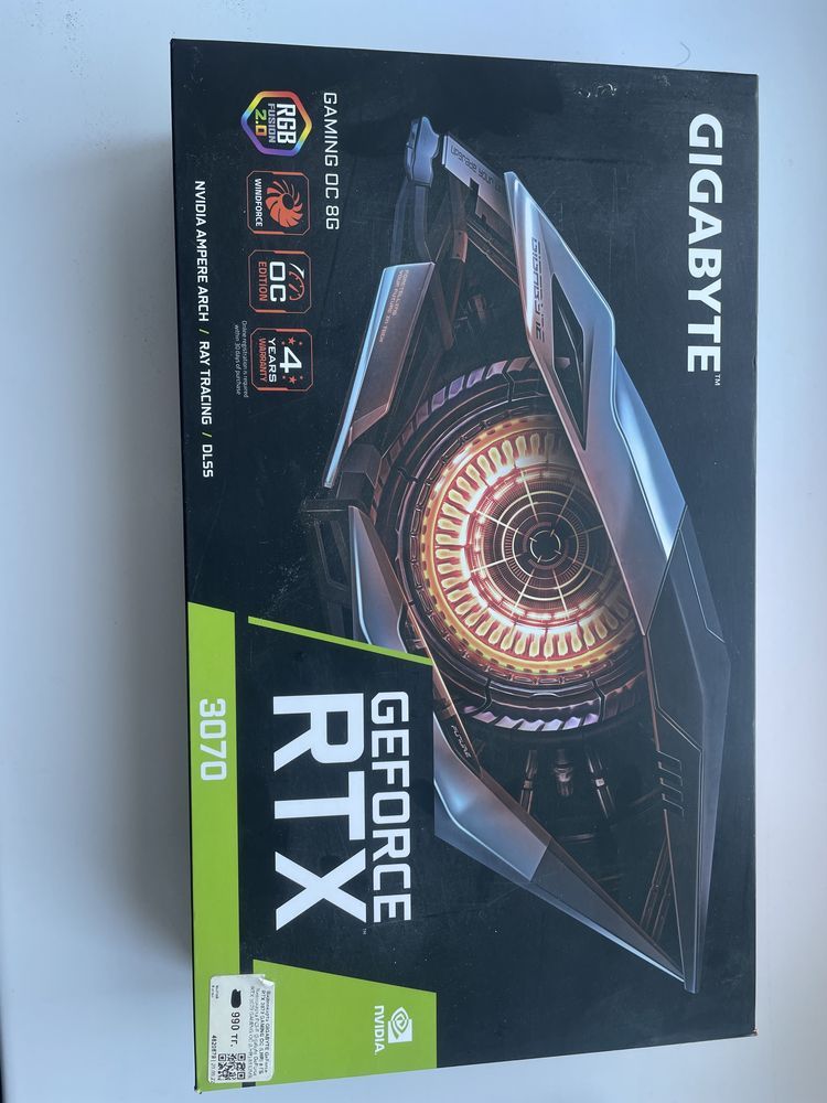 RTX 3070 8 GB Gigabite