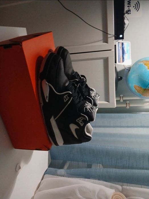 Adidasi Nike Air Flight 89 black&white