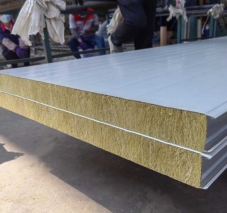 Панели для складов с минеральной ватой / Ombor 120 mm panellar