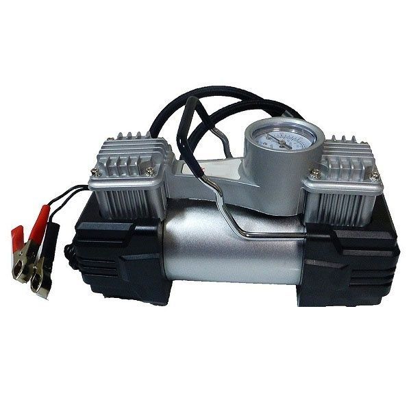 Compresor AUTO portabil in 2 cilindri, 12V, 150 PSI, 70 l/h