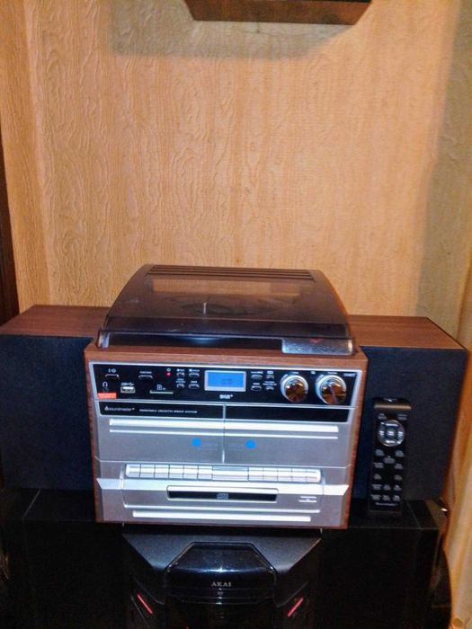 Аудиосистема с грамофон SOUNDMASTER MCD5550DBR - ЧИСТО НОВА !
