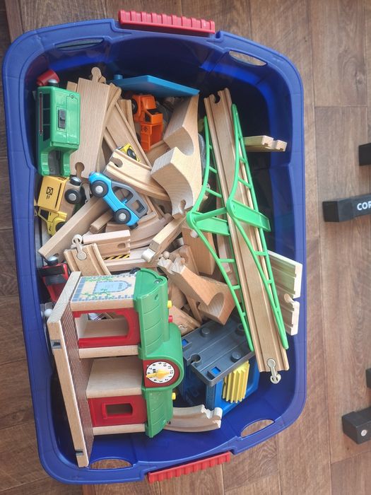 Дървено влакче детско