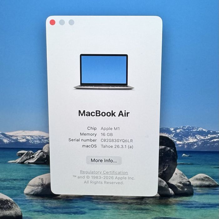 MacBook Air 13 M1 16/256gb Space Gray — миниатюра 6
