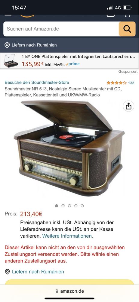 Soundmaster Model 513CD