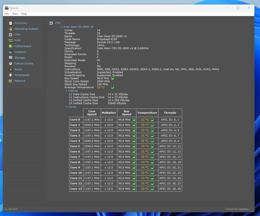 Workstation Dell T5810 | Xeon 14-Core | 128GB RAM | Quadro P4000 8GB
