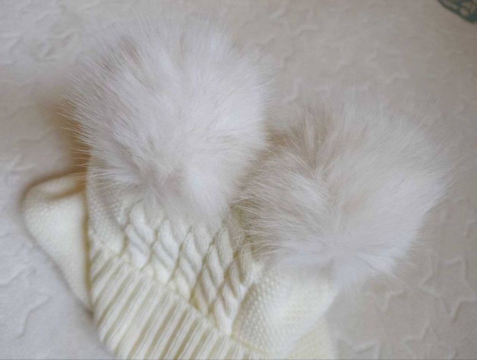 Новая шапка для девочек теплая