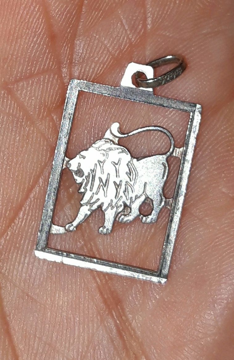 Pandantiv zodie Leu, argint 925