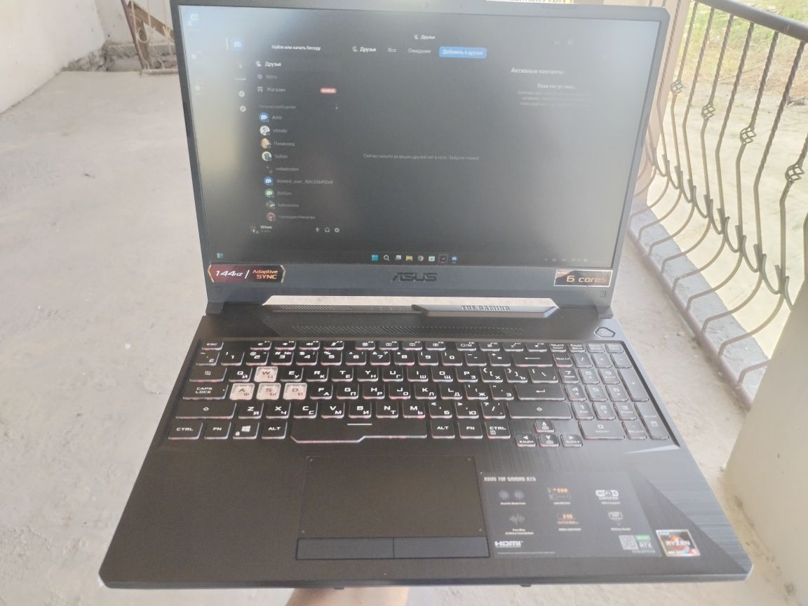 Asus Tuf Gaming A15 ryzen 5-4600H