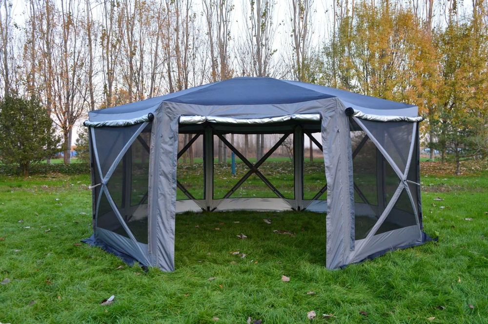 Палатка шатер 12-местная / Палатка - шатер из стального каркаса