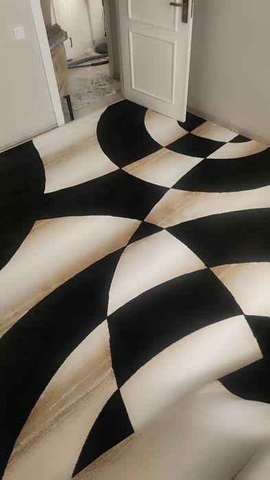 Элегантный ковёр с геометрией