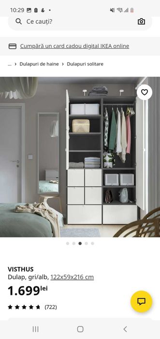 Dulap ikea Visthus, ca nou