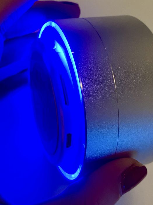 Boxă portabilă bluetooth - Platinum cu LED albastru și microfon