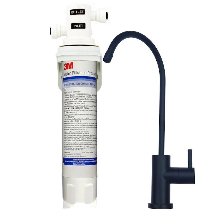 Filtru apa potabila 3M Aqua-Pure Complete, 4000 litri, Negru