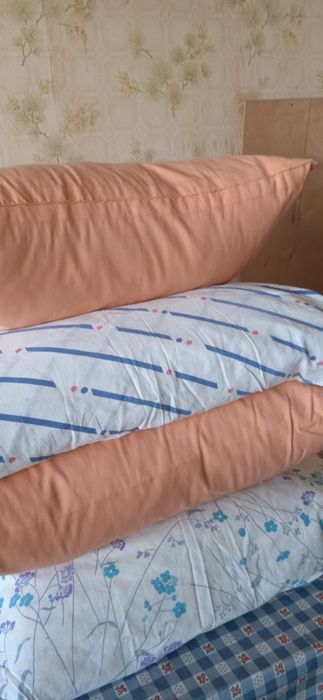 Пододеяльники ХБ,наперники, подушки перовые