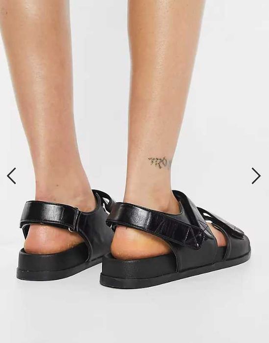 Sandale reglabile cu talpa groasa Asos