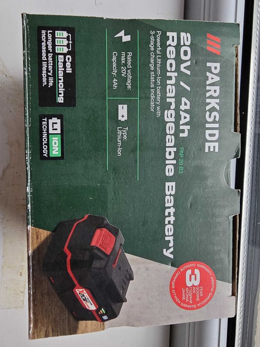 Acumulator PAP 20 B3 20 V-4 Ah, nou, sigilat, garantie 3 ani