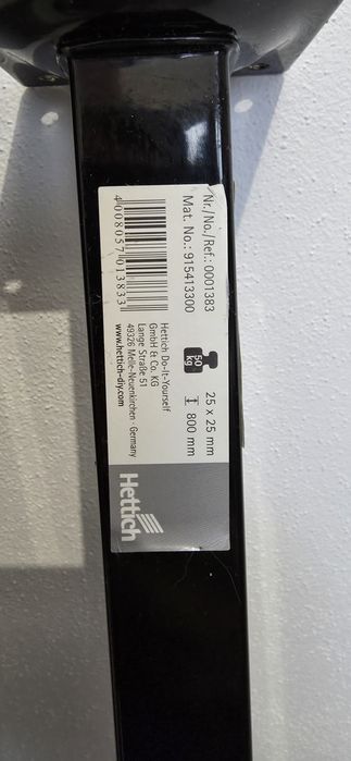 Picioare metalice de masa 2.5x2.5x80 cm