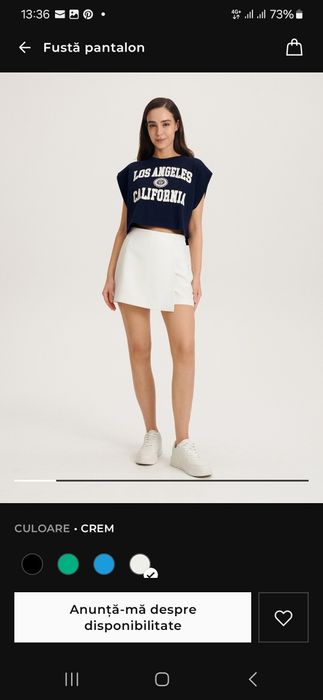 Pantaloni/fusta reserved marinea M