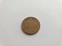 Moneda 10 Pfennig 1976 litera D