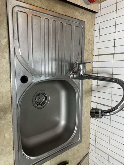 Chiuveta bucatarie inox cu baterie